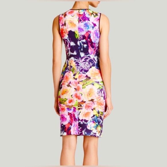 Clover Canyon Floral Mesh Panel Sleeveless Dress Small - Picture 2 of 9